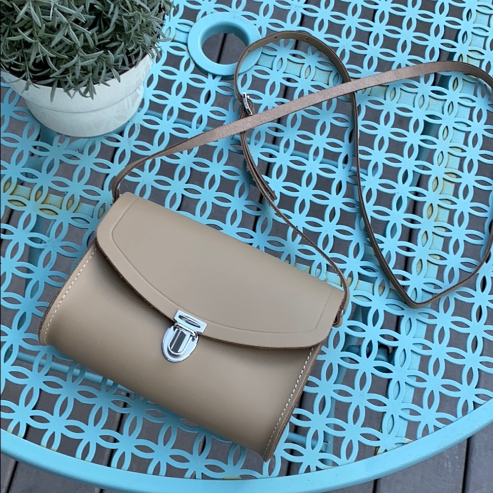 Tan crossbody bag